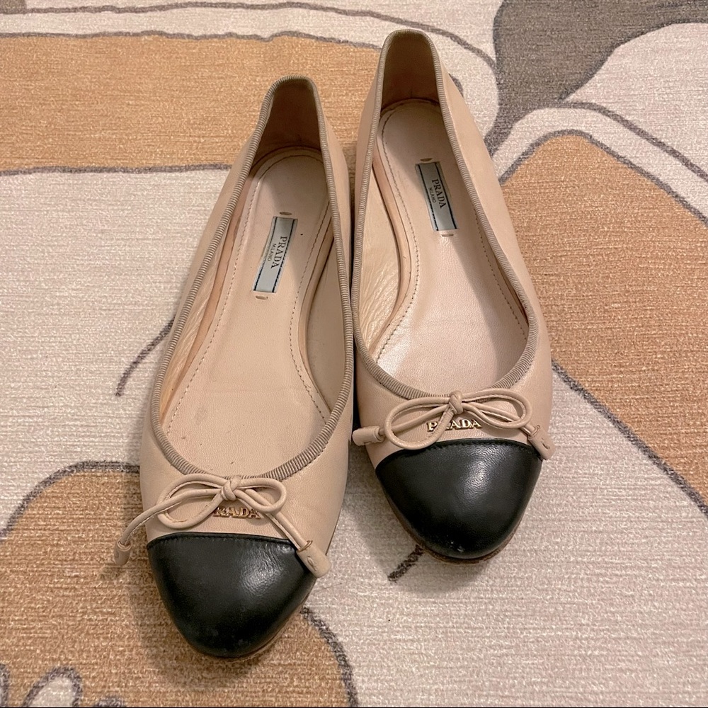 Prada Ballet Flats Two Tone